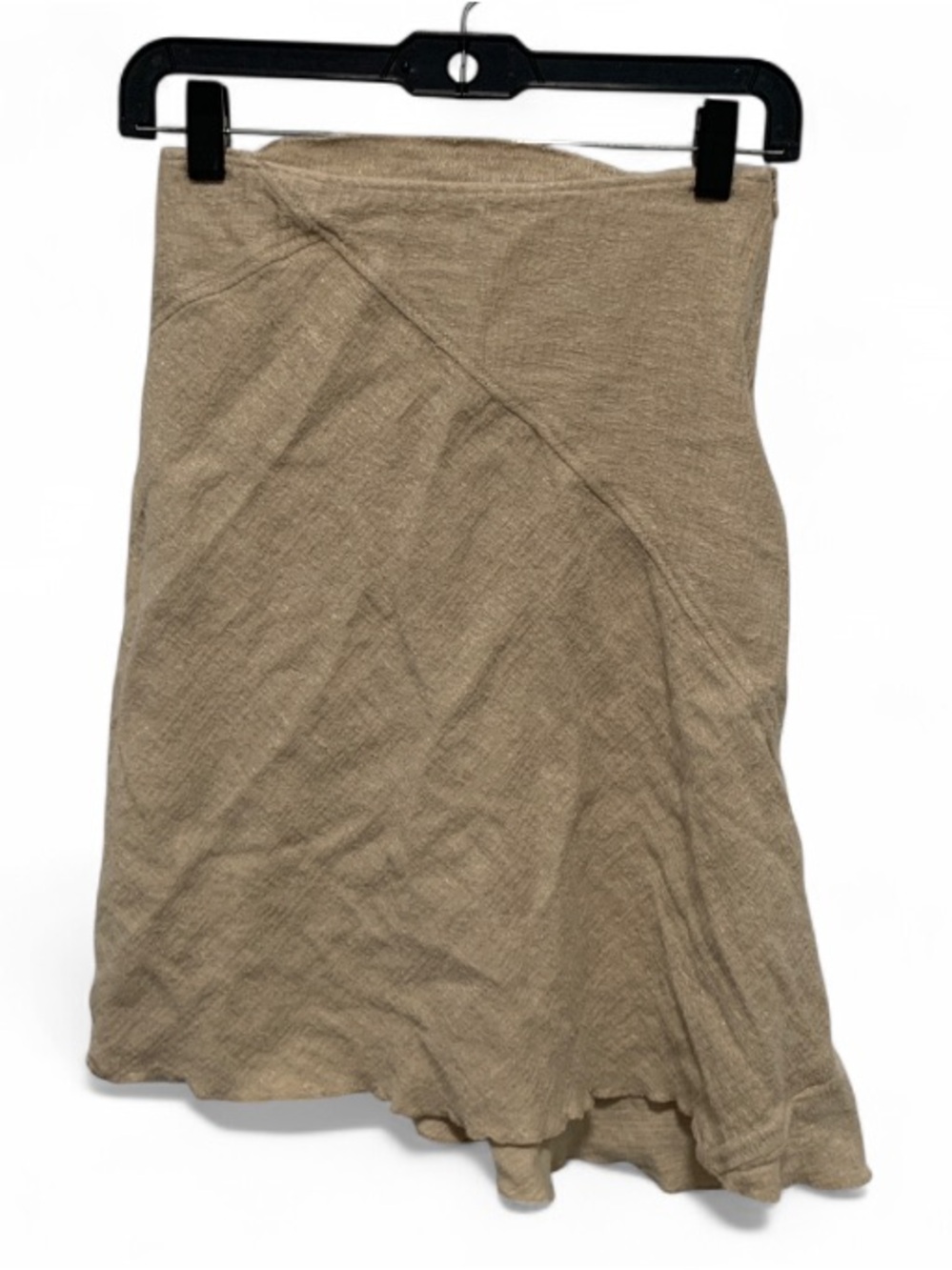 Maurizio Pecoraro Beige Boho Langenlook Linen Blend Skirt